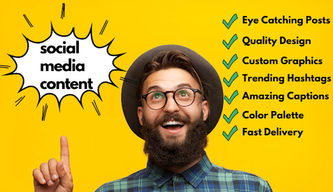 be your social media content creator and post designer