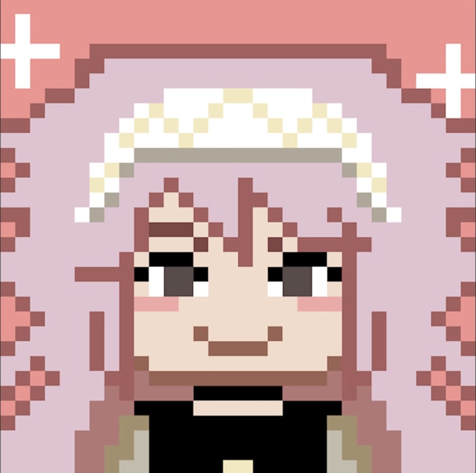 pixel art anime 32x32 grid｜TikTok Search