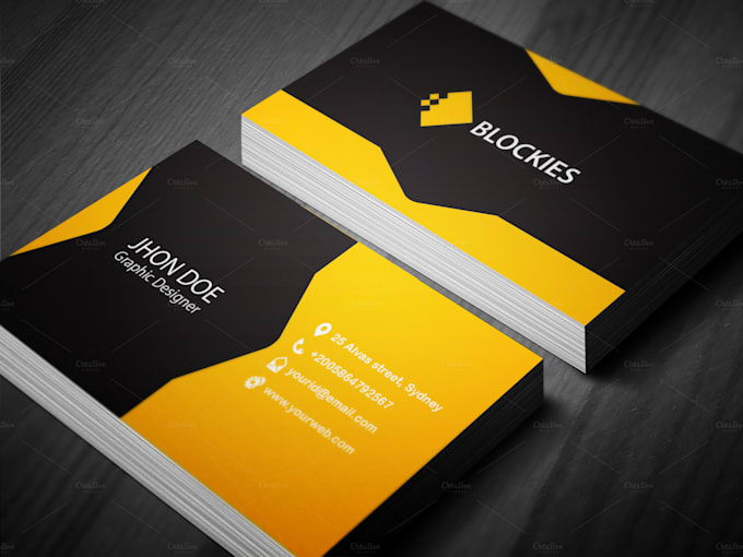 design double side business card