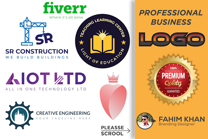 create your professional modern unique minimalist business logo design