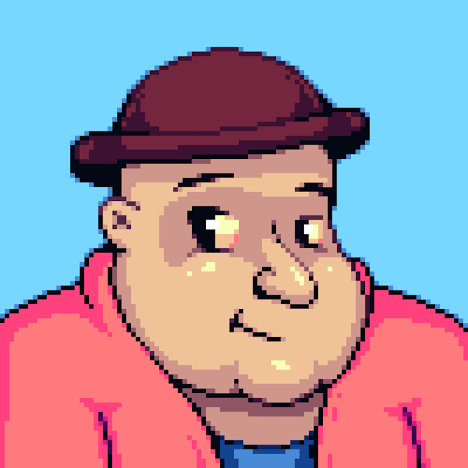 Make a pixel art for you by Lucasramosdeoli | Fiverr