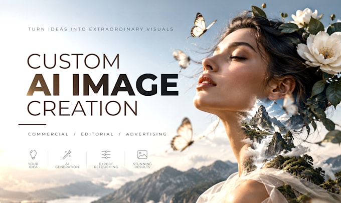 create custom ai art with professional photoshop retouching