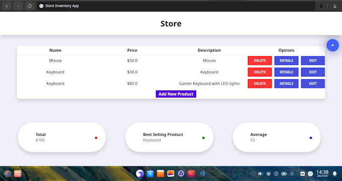 create a modern web application or rest API