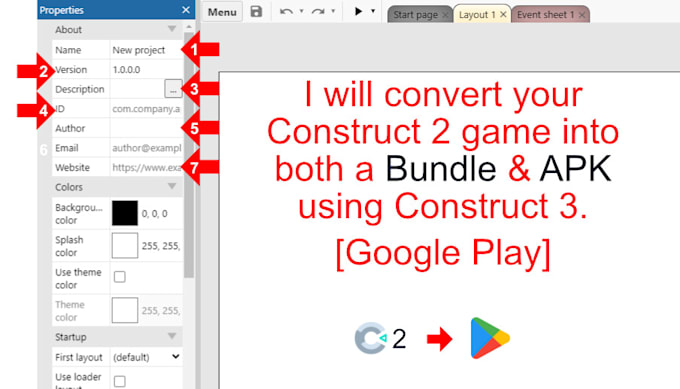 convert your construct 2 game into a bundle aab or apk google play