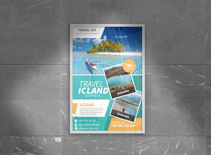 design stylish flyer, poster, or magazine cover
