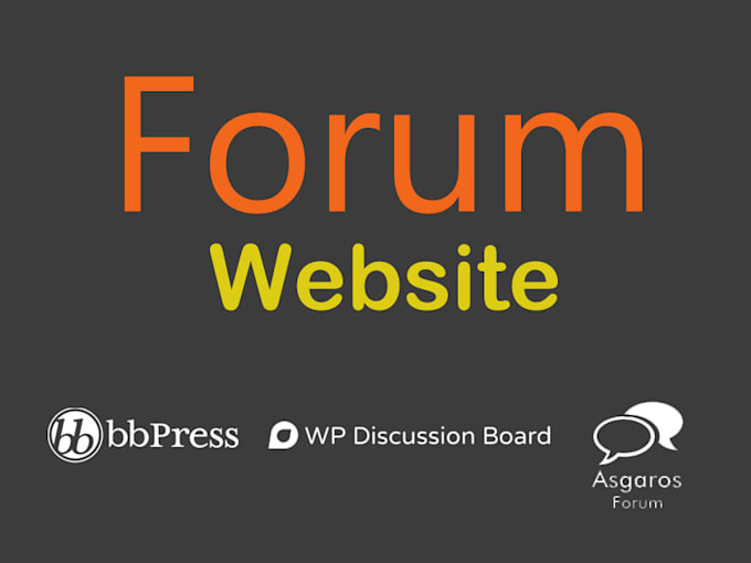 develop a forum website for you