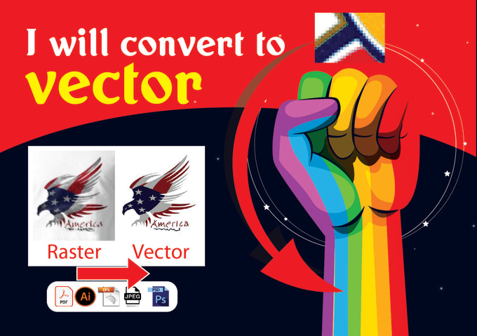 Do convert your file to vector by Pbd_c77 | Fiverr