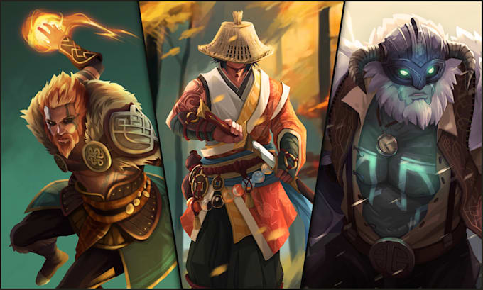 draw original fantasy characters, concept art, fanart