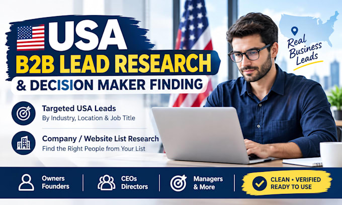 find targeted USA b2b leads and decision makers