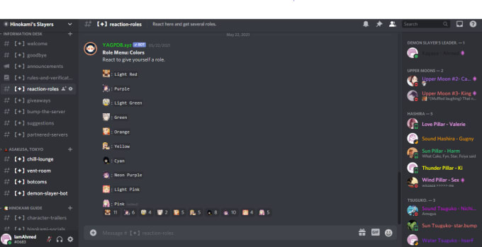 Public Discord Servers tagged with Slayer
