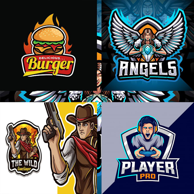 design mascot, character or cartoon logo