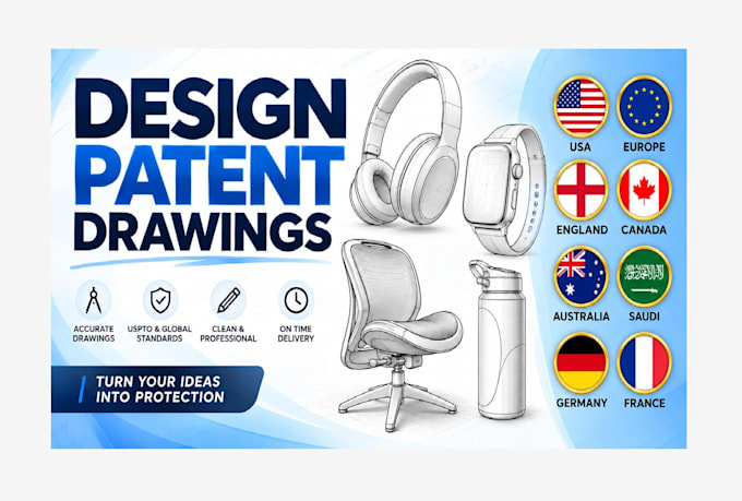 prepare design patent drawings
