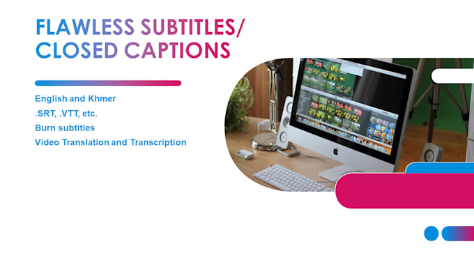 generate subtitle or closed caption for your video in english or khmer