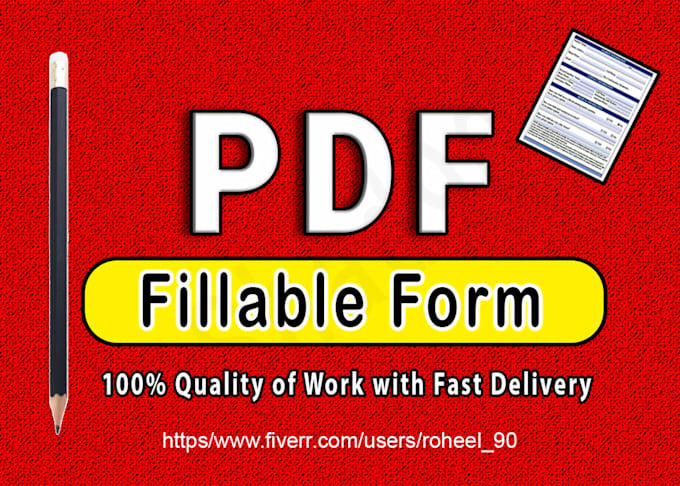 create fillable pdf form or design fillable pdf
