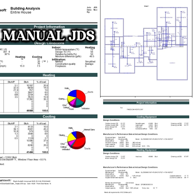 do hvac calculation and duct design for permit manual jds