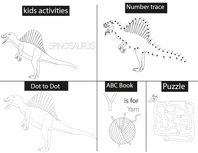 create fun coloring pages, puzzles, and activity books