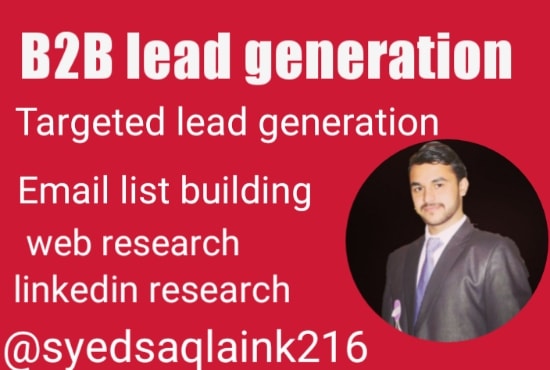 built b2b lead generation and built prospect email lists