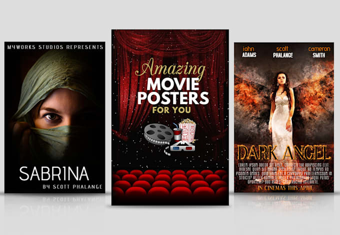 design amazing movie posters and other designs