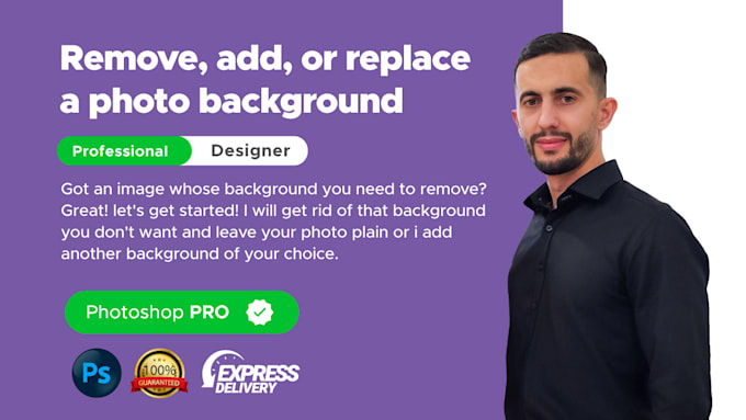 remove, add or replace background photo for products