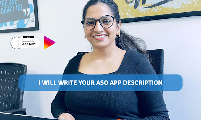 write your aso app description for play store and app store