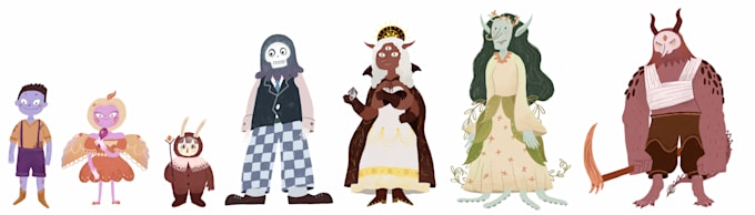 Make a character design for you by Mugeli | Fiverr