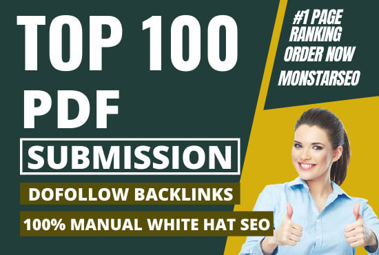 do manually 100 PDF submission on top document sharing sites