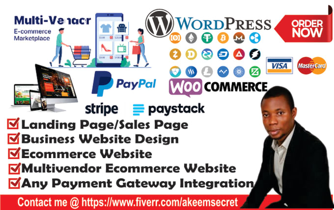 do payment integration, build wordpress website, woocommerce multivendor, paypal
