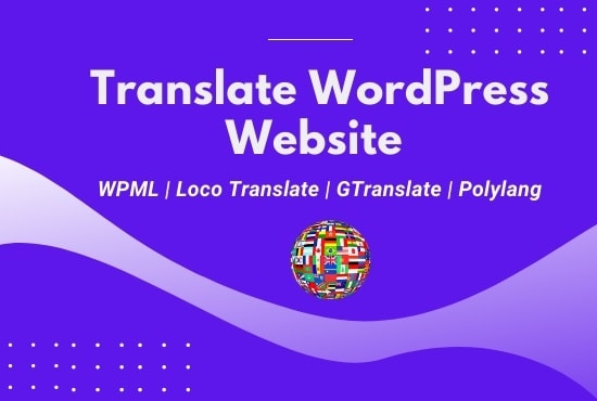 translate wordpress website manually using wpml for multilingual website