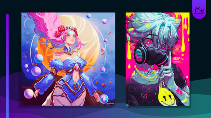 draw your characters,portraits or ideas in my digital art