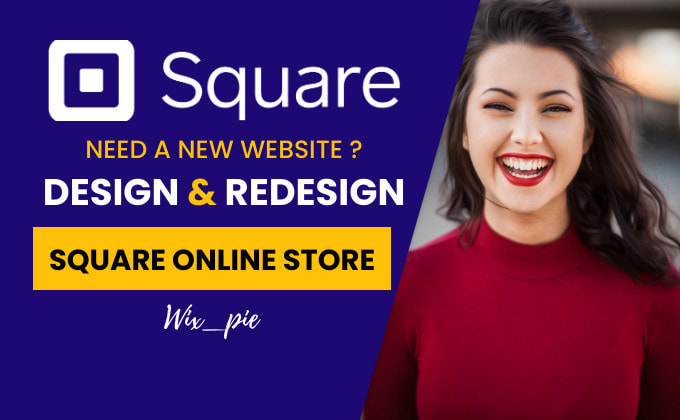 design professional square website or square online store
