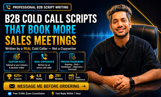 write your b2b cold call script to win more sales meetings