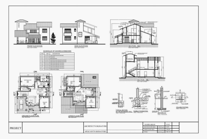 Draft Architectural Autocad Submission Drawings Plans Elevations By draft-architectural-autocad-submission-drawings-plans-elevations-by
