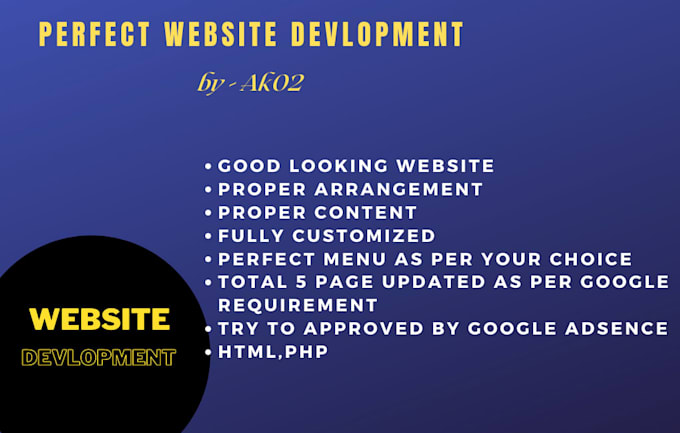 make a website as per your choice