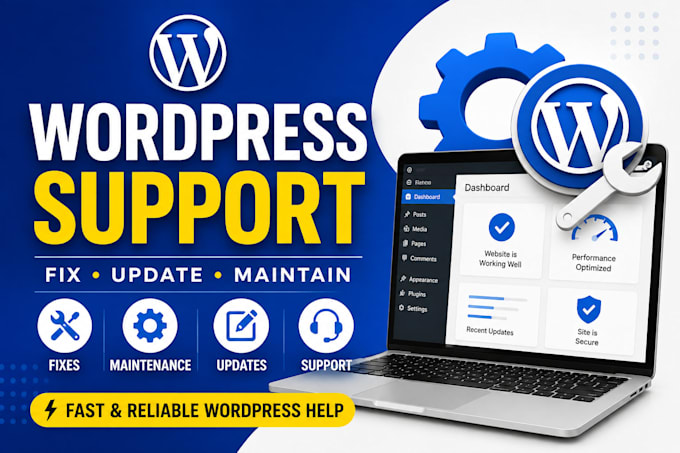 provide pro level wordpress support, maintenance and fixes