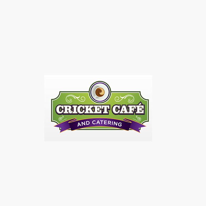 design cricket cafe catering logo