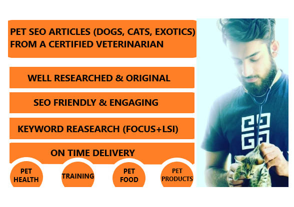 write high quality pet articles and blog posts