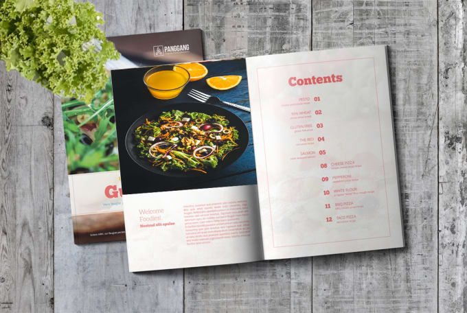 Libro di ricette o modello di rivista di libri di cucina