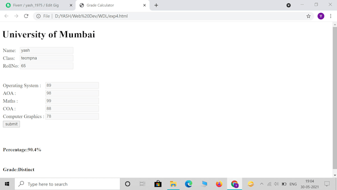 Professional in python, html, css, javascript by Yash_1975 | Fiverr