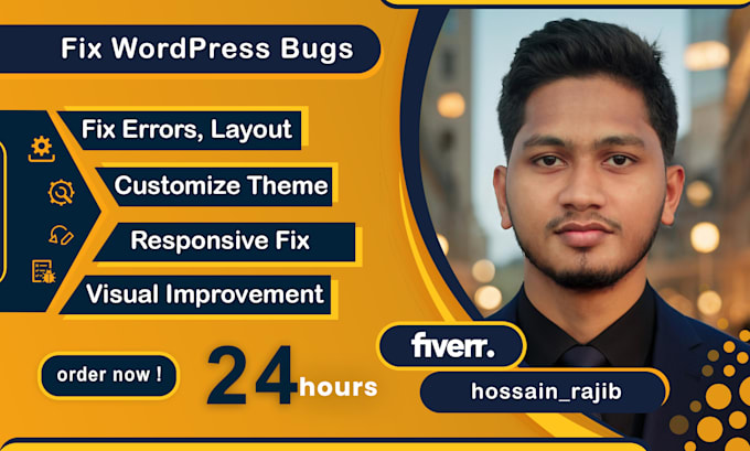 fix wordpress bugs and customize your website professionally