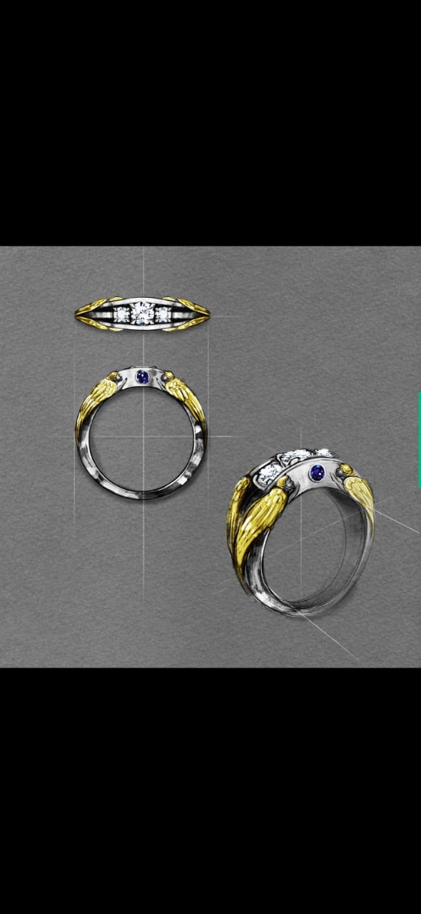 do 3d cad model jewelry design