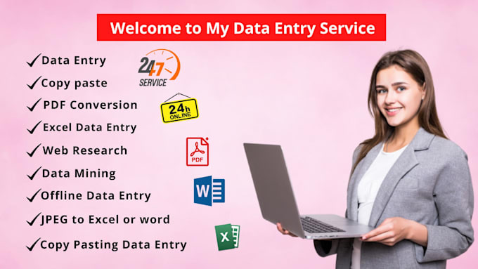 do perfect data entry, copy paste and web research