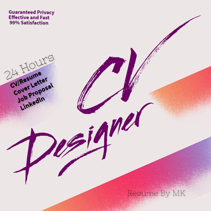 create a perfect resume, job and project proposal