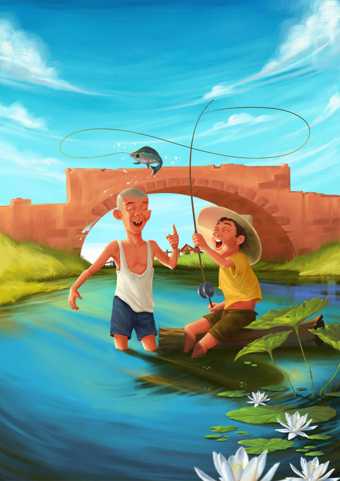 Hire a freelancer to illustrate children book for you