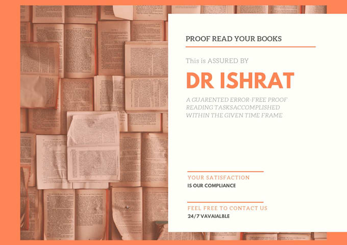 assist you in proof reading your books and articles