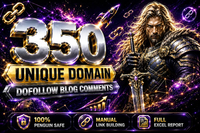 do 350 unique domains SEO dofollow blog comments backlinks