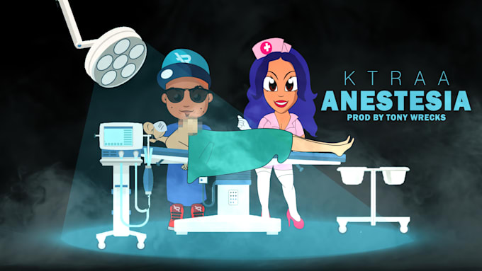 do a professional 2d animated music video