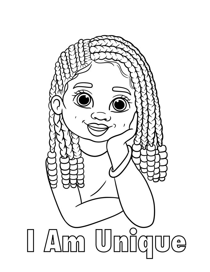 do cute coloring book pages affirmations and career for african american  kids
