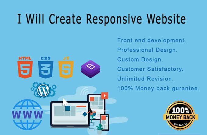 Be your web developer and design website using html css by ...