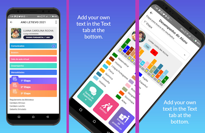 create app screenshots for play store and app store