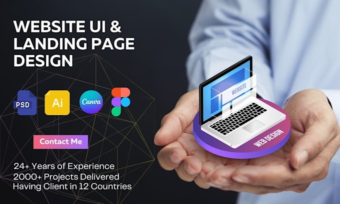 convert photoshop or figma design to responsive html